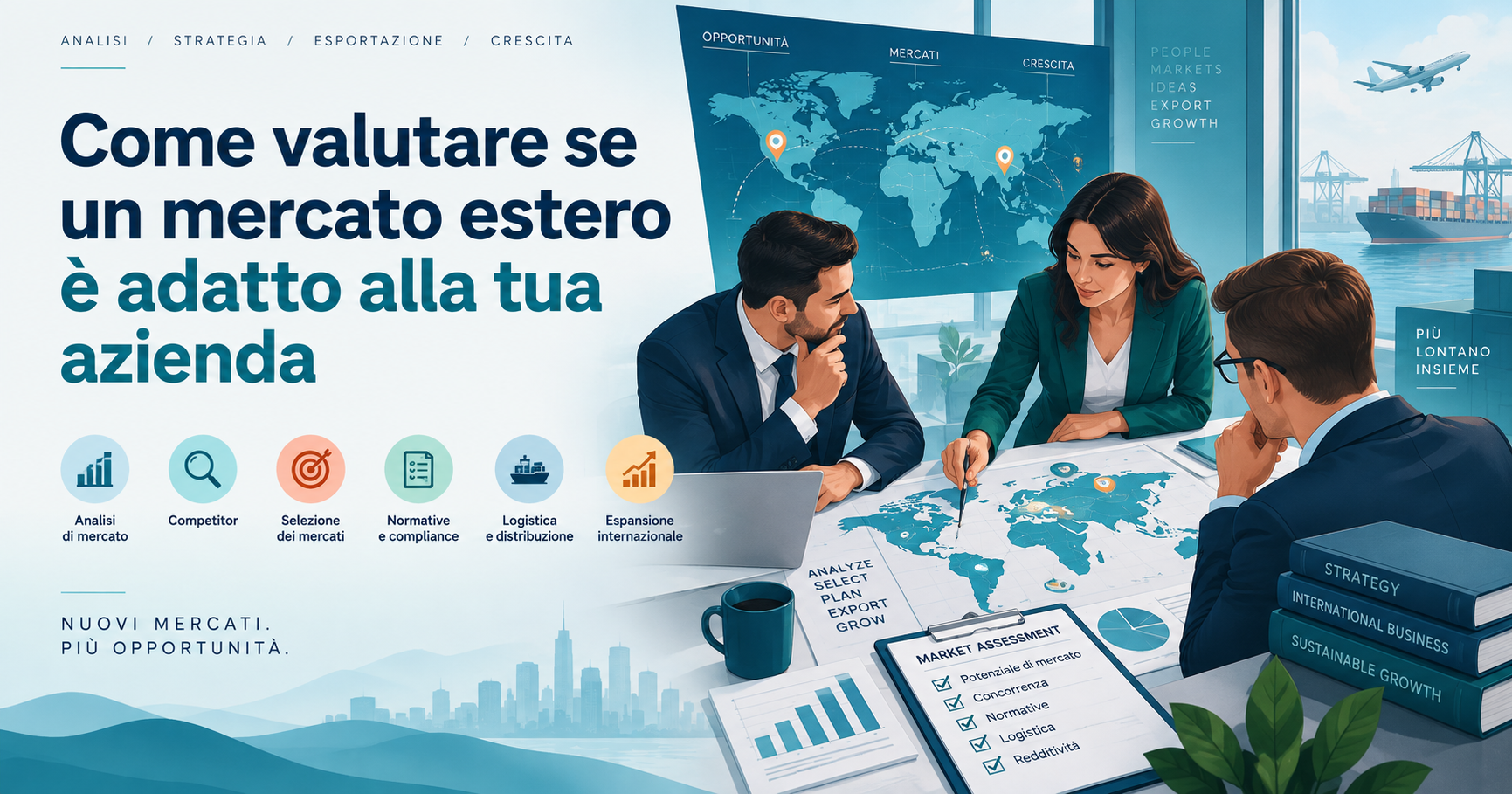 Analisi strategica per valutare se un mercato estero è adatto a un’azienda italiana
