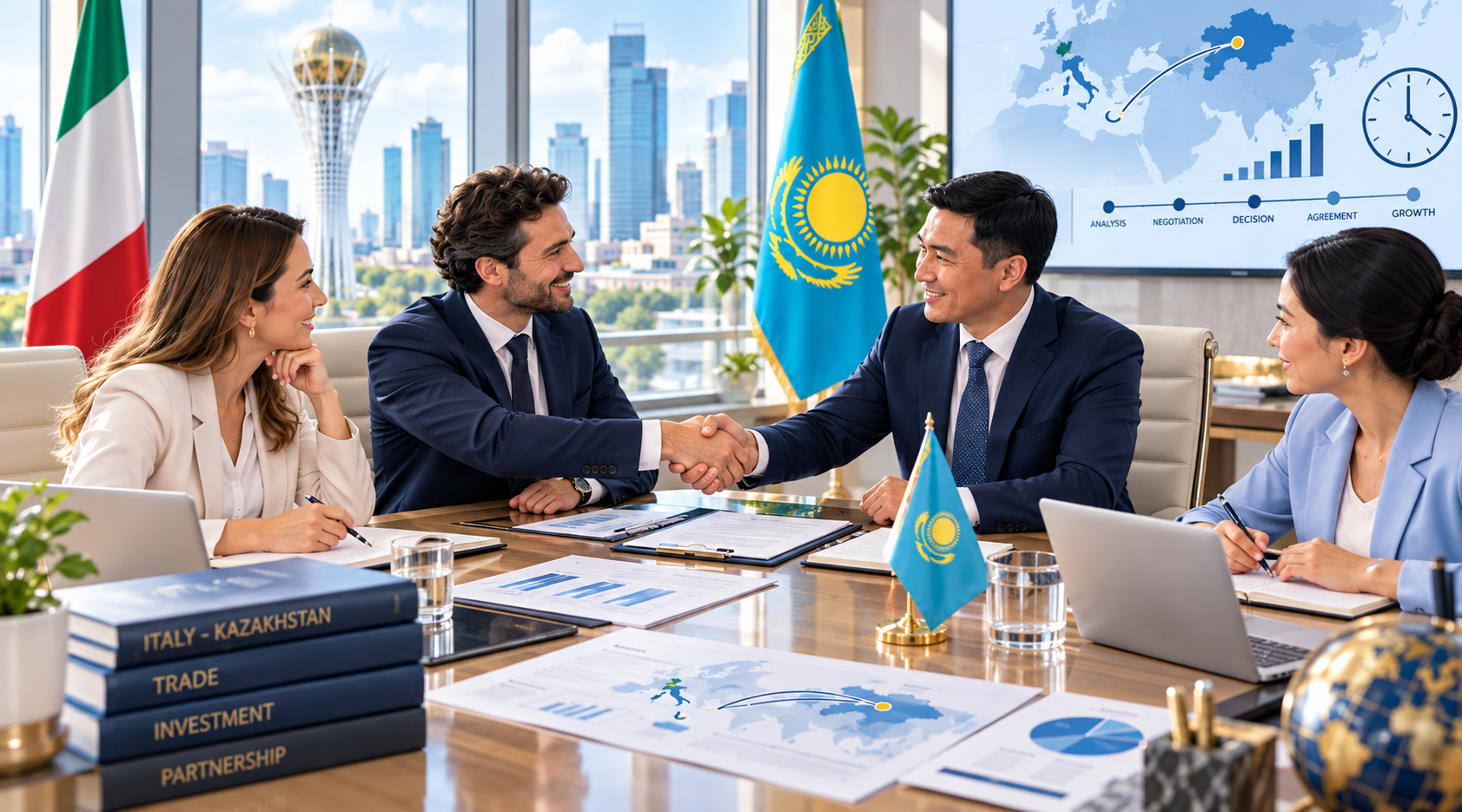 Incontro B2B tra Italia e Kazakistan per costruire fiducia, relazione e accordi commerciali